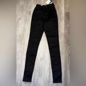 Fashion nova super high waist denim skinnies size 1